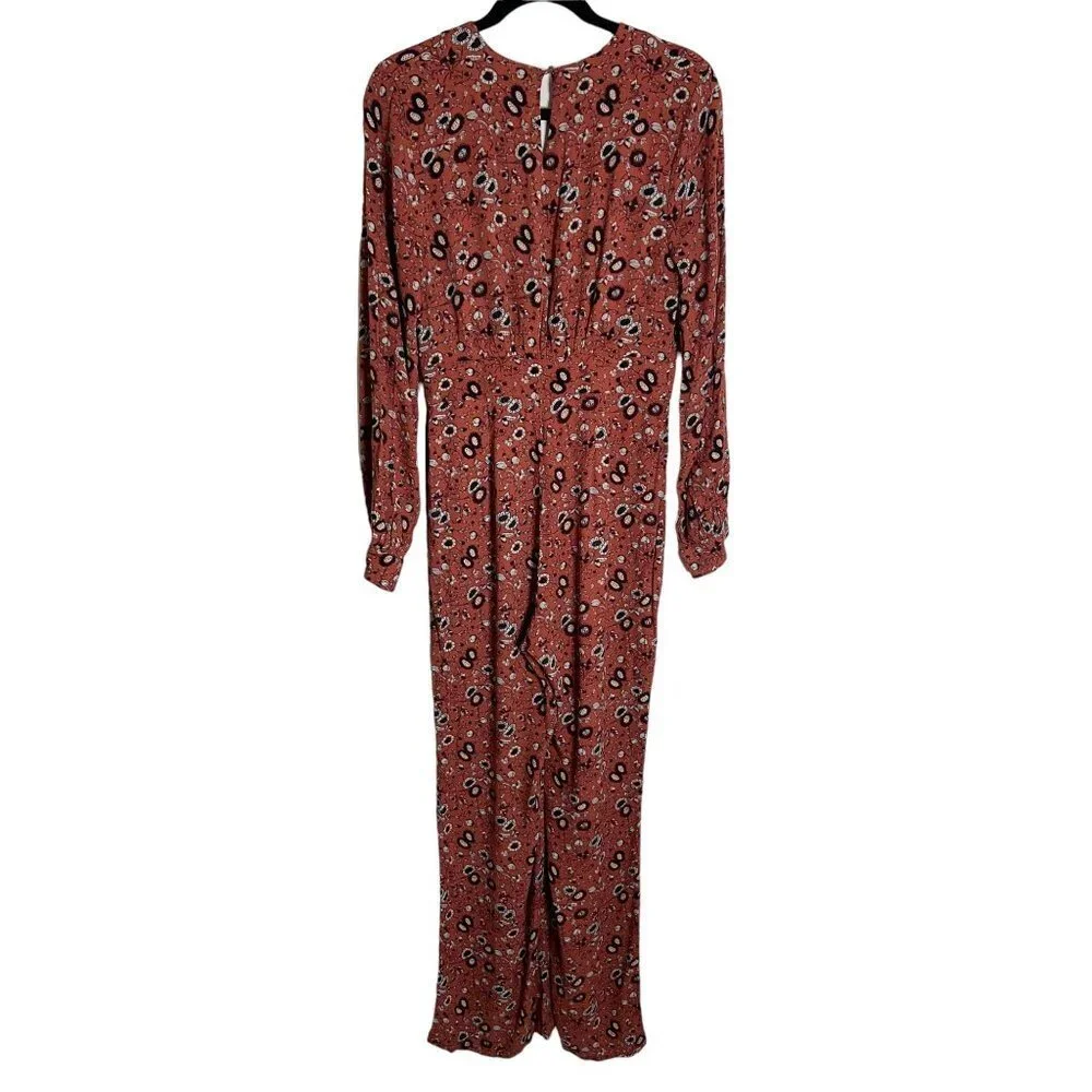 Free People Some Like it Hot Jumpsuit Rust Combo-sz approx. 8 - Picture 4 of 13